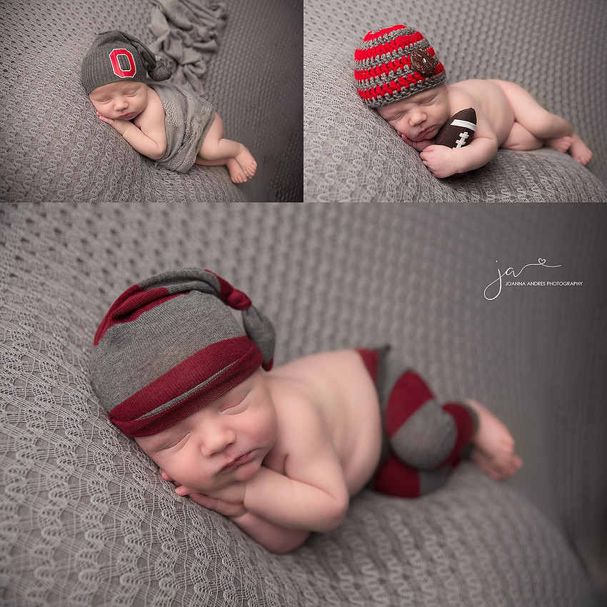 Baby Boy Portraits, Sibling Portraits, Baby Ohio State Fan, Baby Photographer Columbus Ohio