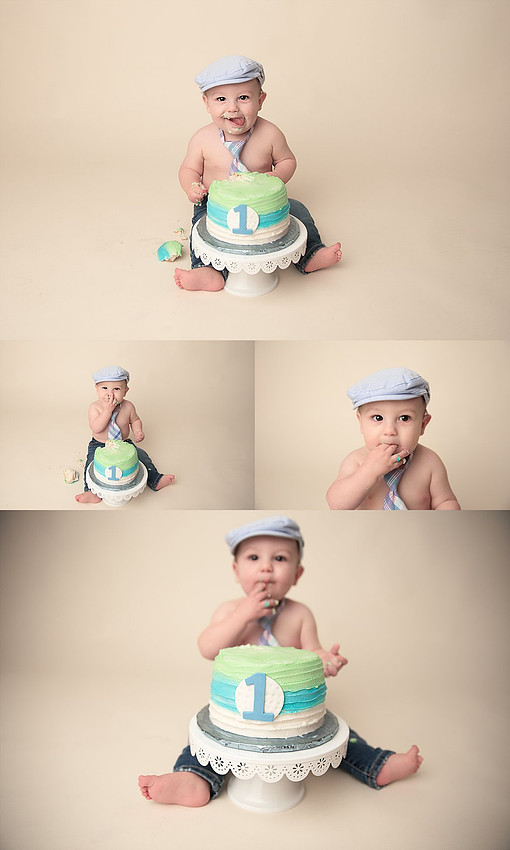 Golf Themed 1st Birthday Cake Smash!  Columbus Ohio Photographer