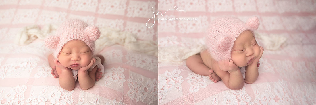 Pretty in Pink Newborn Photos