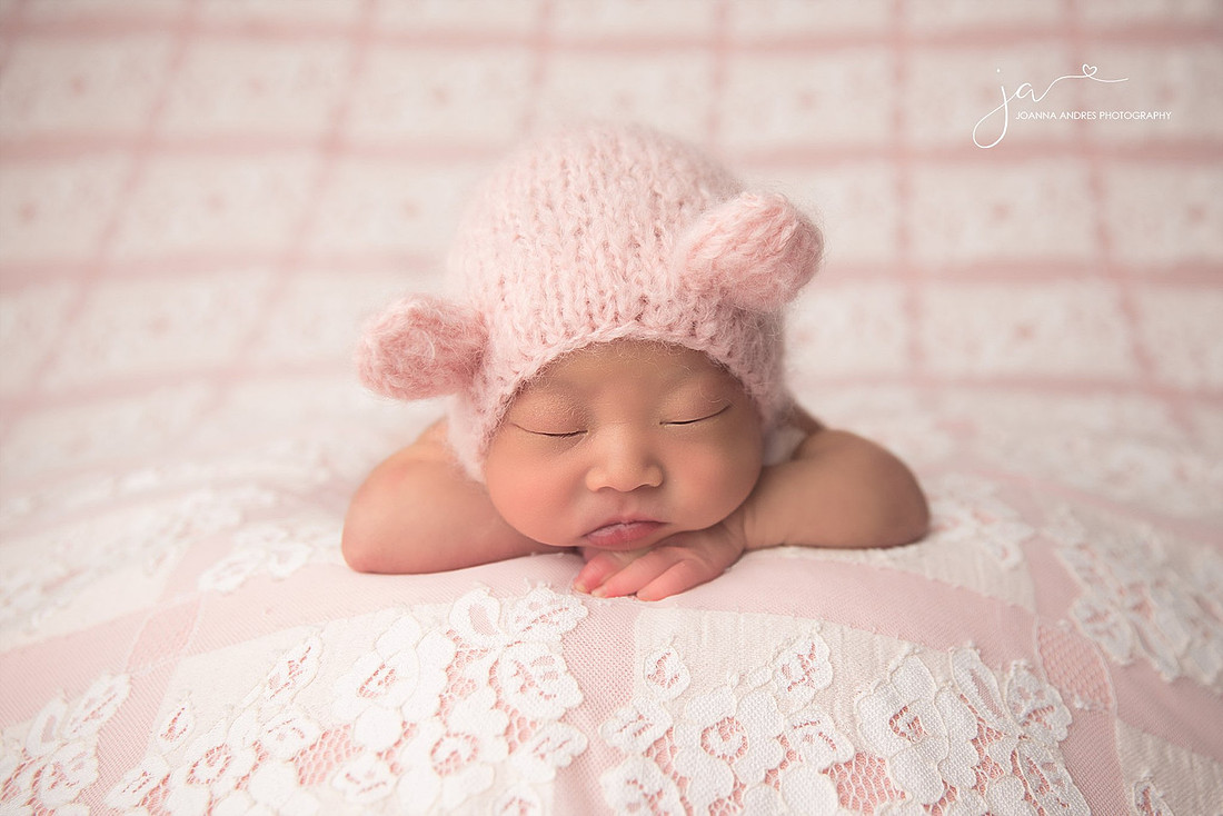 Pretty in Pink Newborn Photos