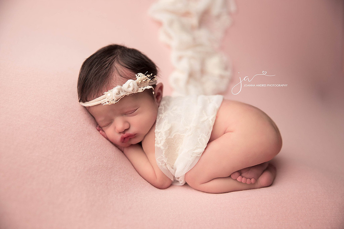 Baby Portrait wrapped in lace