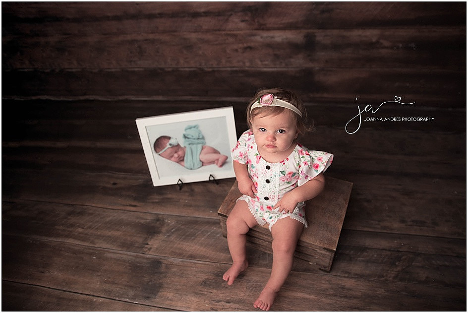 One Year Milestone Session Baby Girl