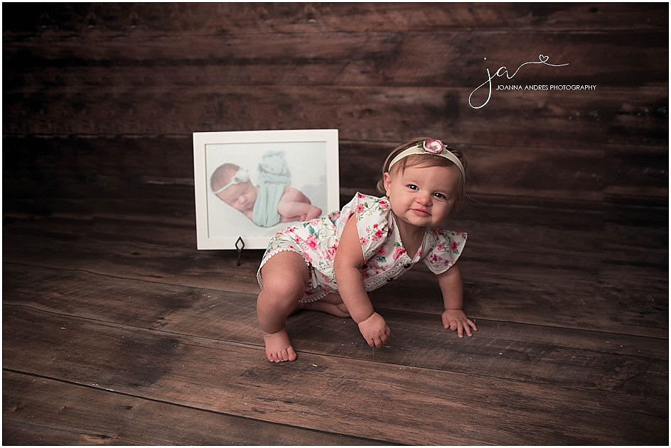 One Year Milestone Session Baby Girl