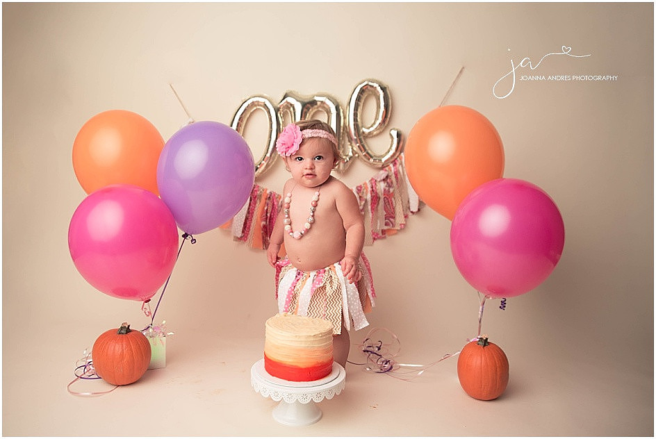 ONe Year Cake Smash Fall Themed