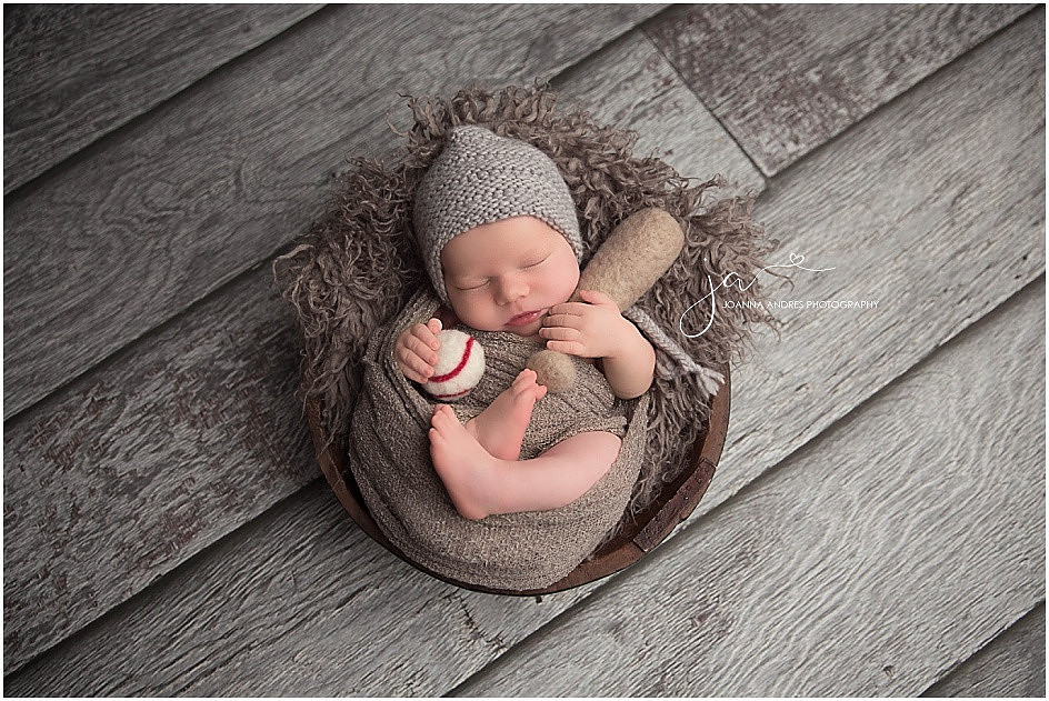 Newborn Baby Boy Baseball Player