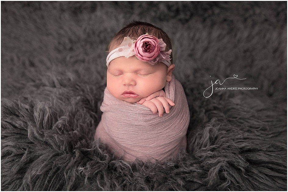Baby Girl wrapped in pink