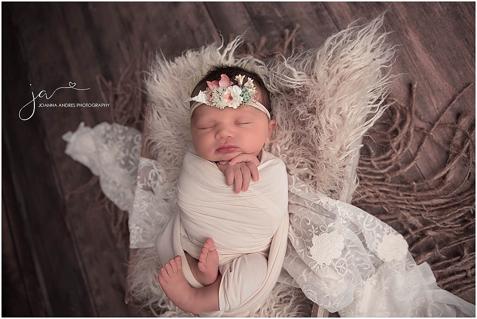 Baby GIrl Wrapped in Ivory