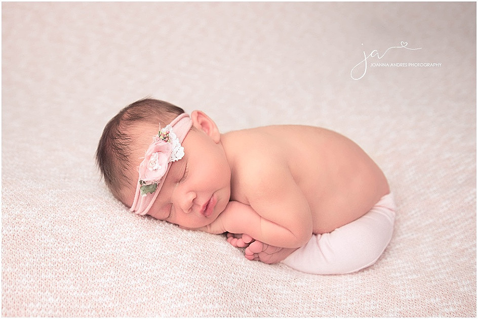 Baby Girl Taco Pose dressed in Pink