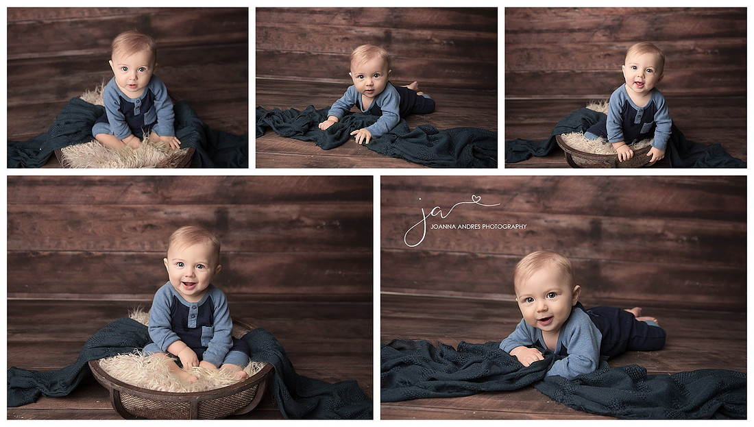 Baby Boy Sitting Up Session