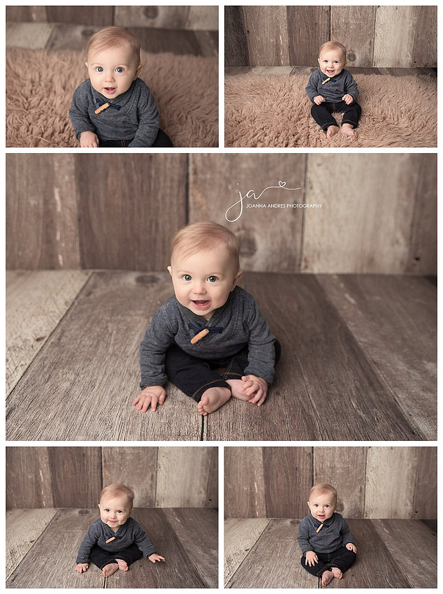 Six Month Studio Portraits Baby Boy