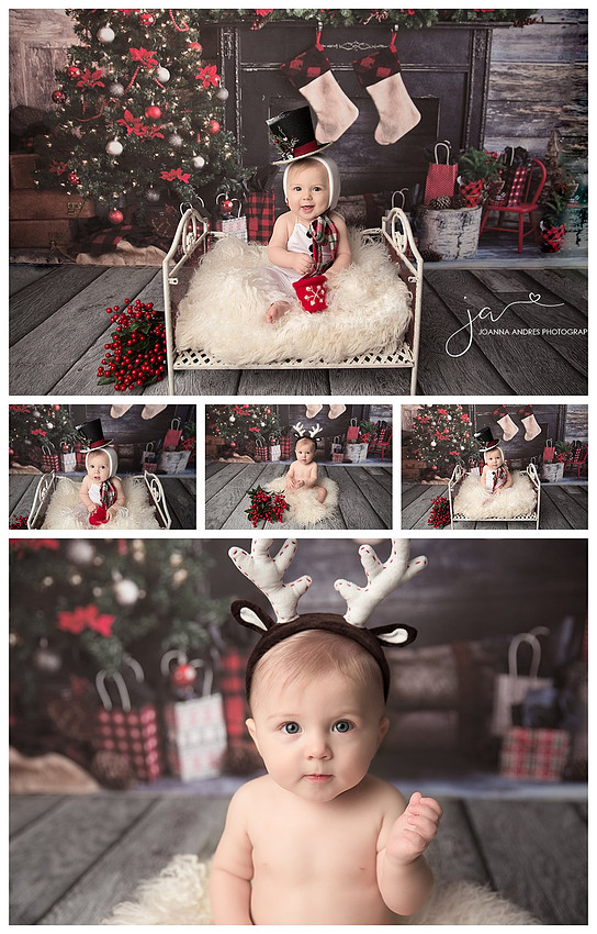 Christmas Baby Photo Snowman