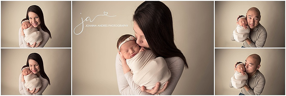 Newborn Baby with Parent Poses