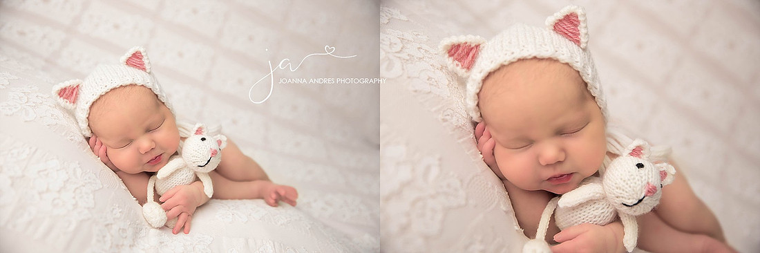Baby Photographer Kitty Hat and Lovey