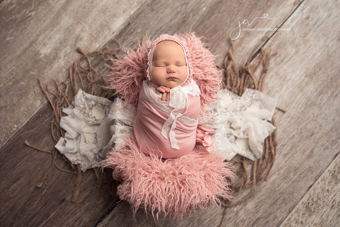 Baby Girl in Pinks