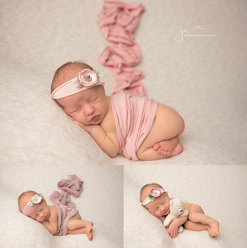 Newborn Baby Girl in pinks