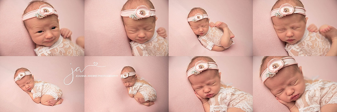 Newborn Baby Girl in Lace
