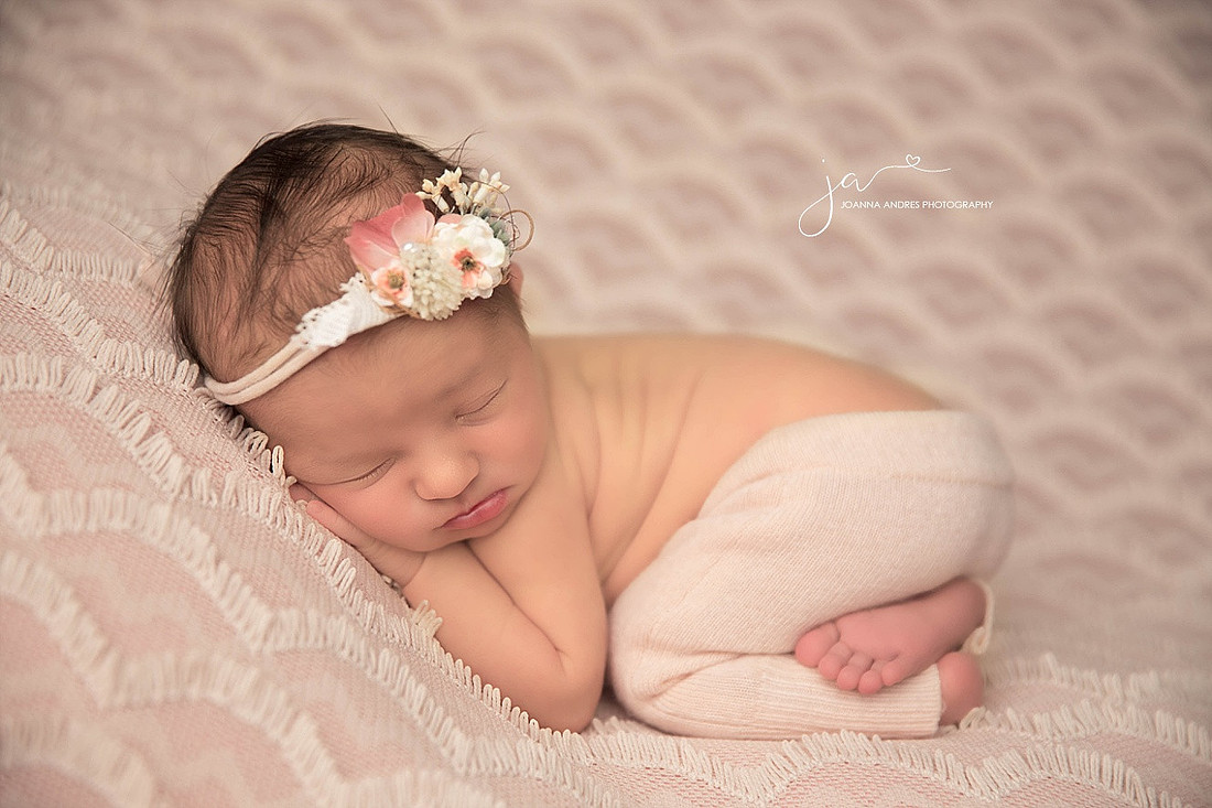 Newborn Baby Girl Close Up