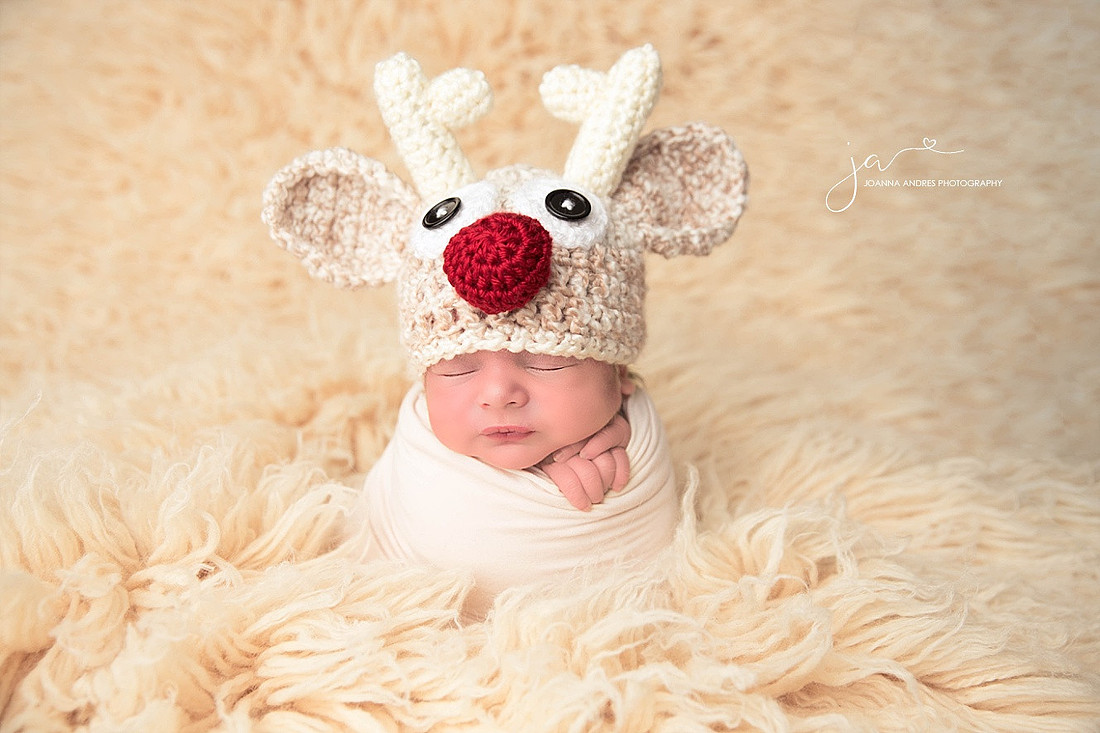 Newborn Baby Boy Reindeer