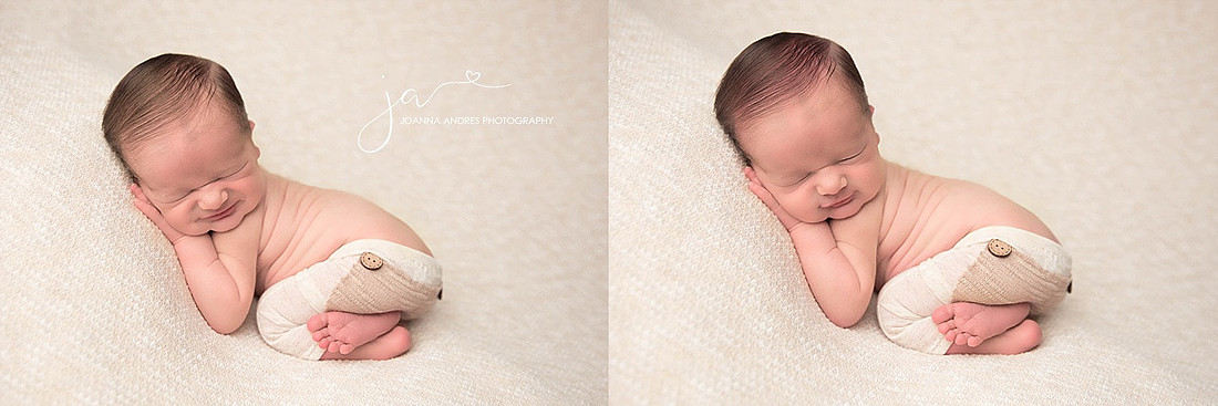Newborn Baby Boy Smiling