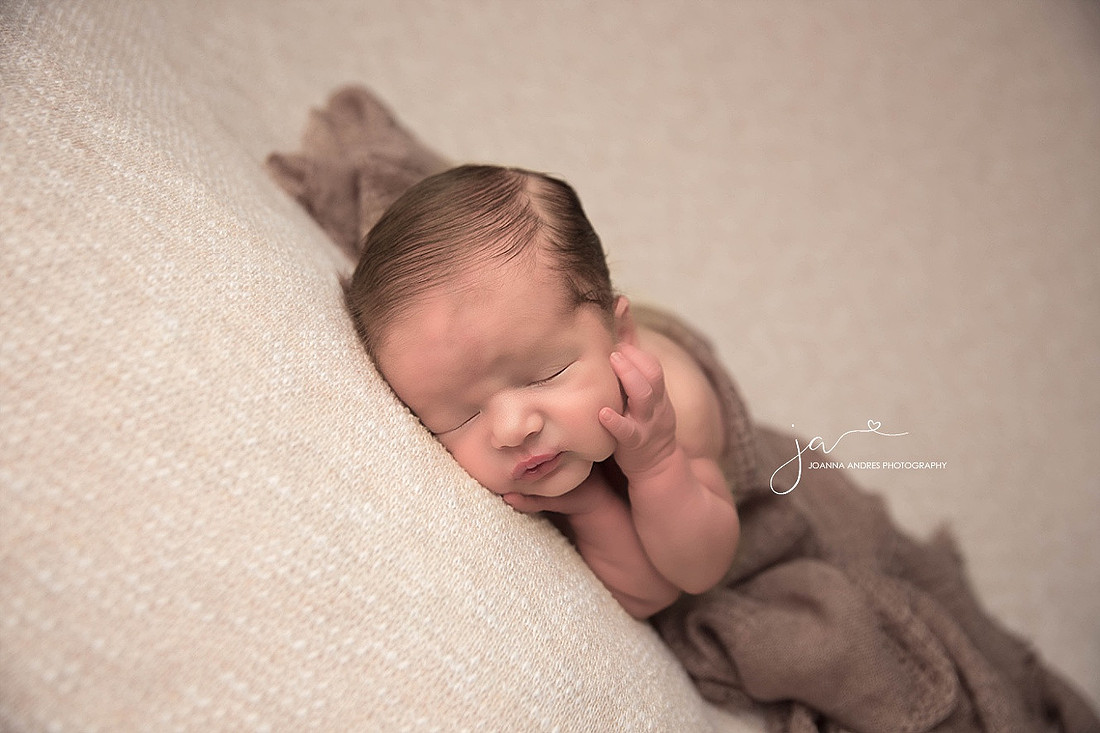 Newborn Baby Side Laying