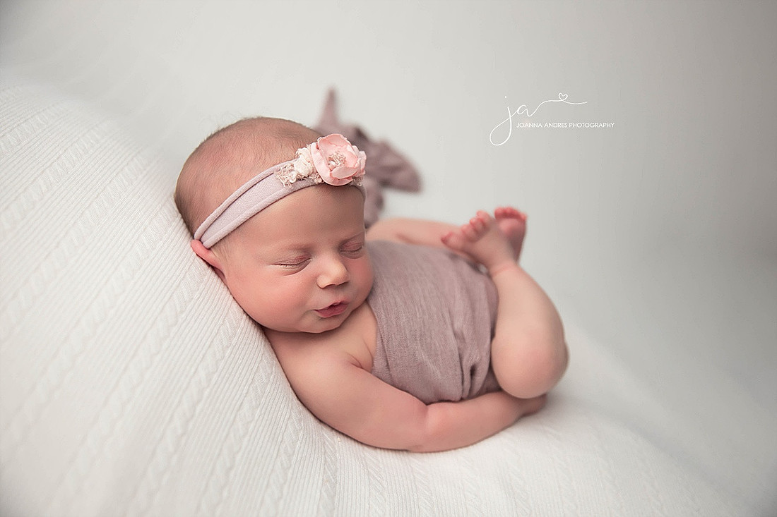 Baby Girl Huck Finn Pose In Pink