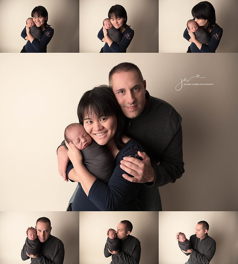 Collage of Baby Boy with Parents