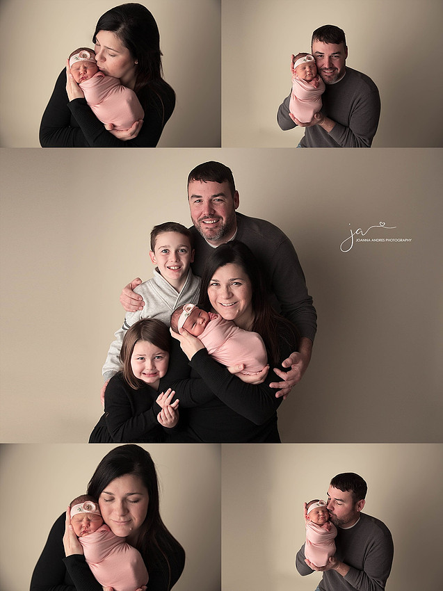 Family Portraits with Newborn Infant