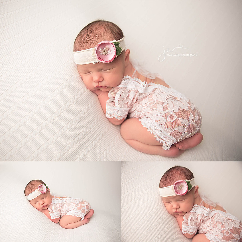 Newborn Baby GIrl in Lace
