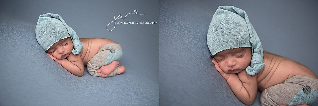 Baby Boy in Blues and Gray