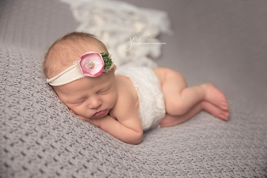 Baby Girl in neutrals, grays and pinks
