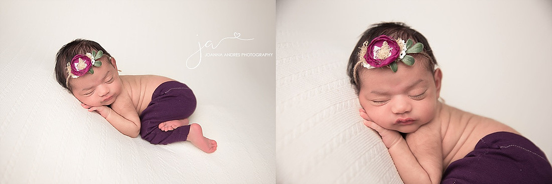 Baby Girl in Purples