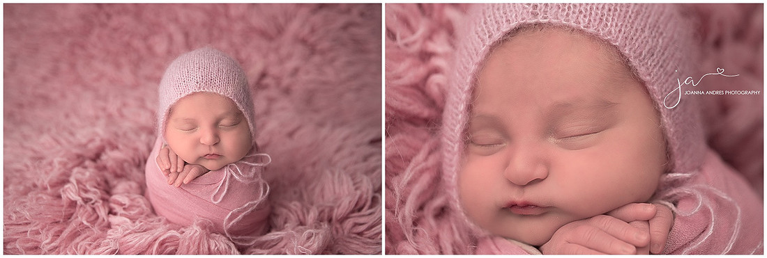Baby Girl collage of Potato Sack and Close up