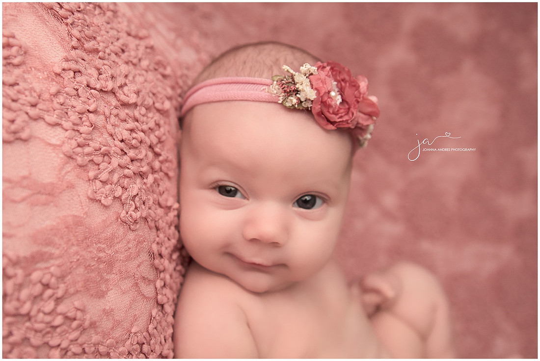 Newborn Baby GIrl Smiling