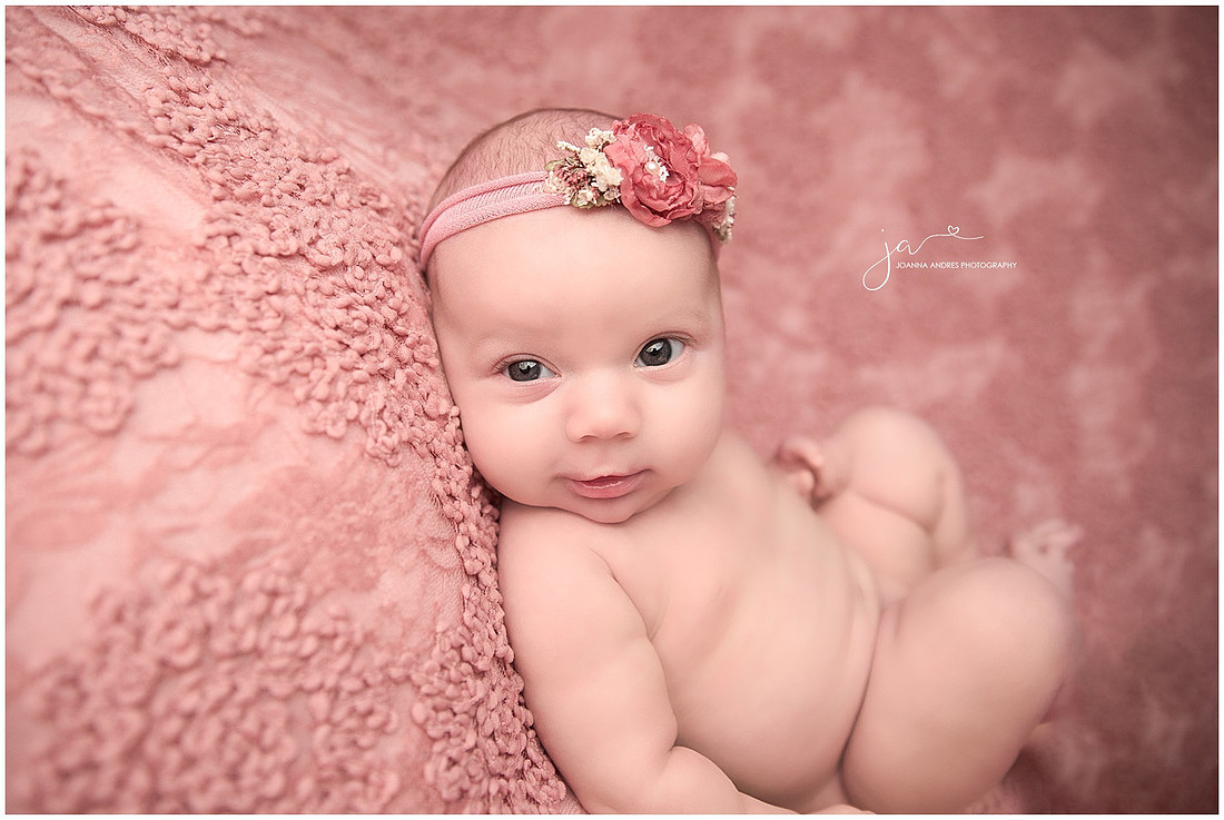 Newborn Baby Girl Giving Eye Contact