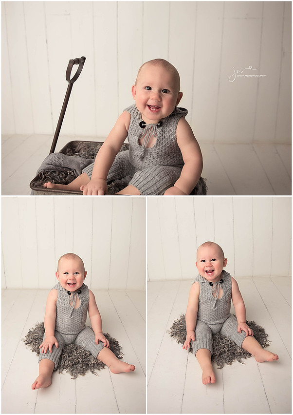One Year Collage of Boy