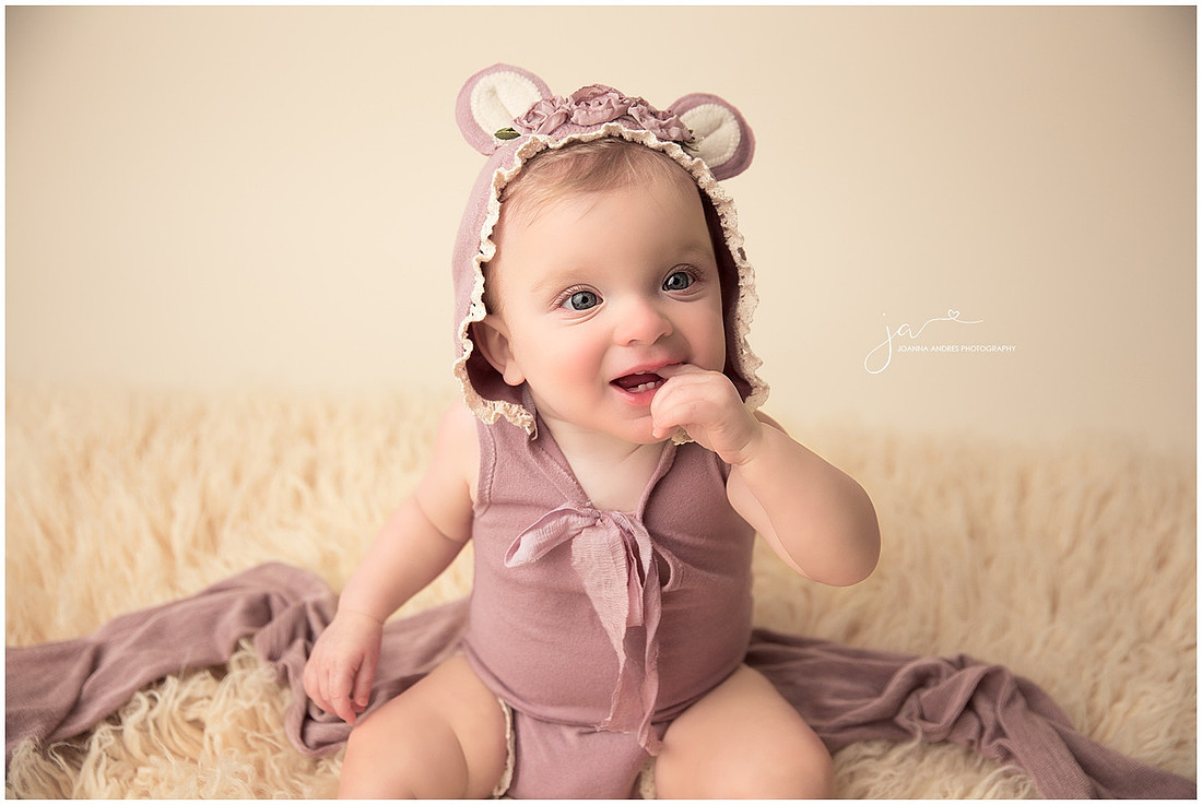 Baby Girl Biting her finger