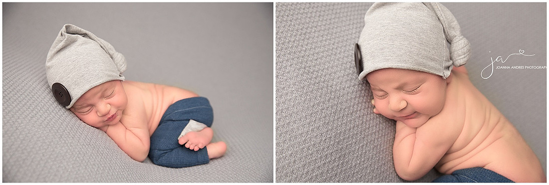 Baby Boy in Blues and Grays