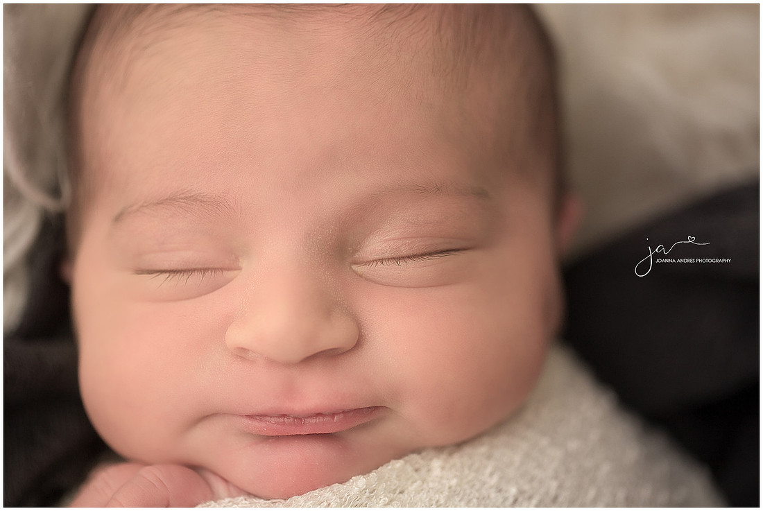 Newborn Baby Boy Close Up Shot