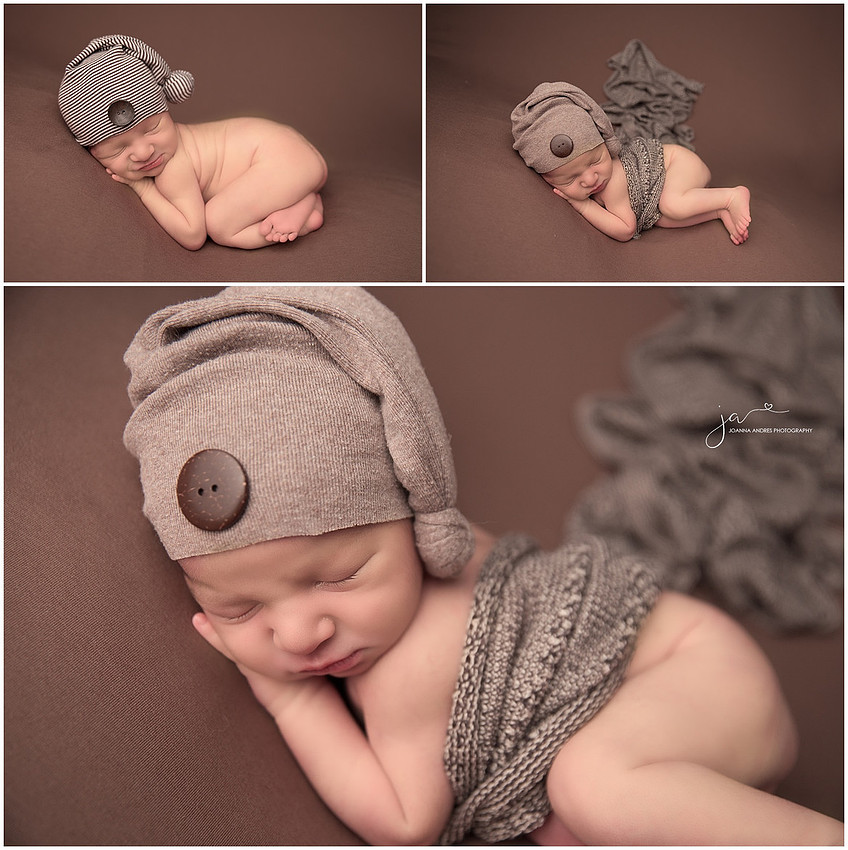 Baby Boy Collage posed in Browns