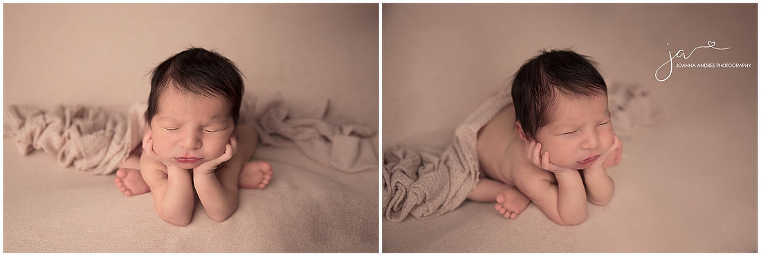 Baby Boy Froggy Pose