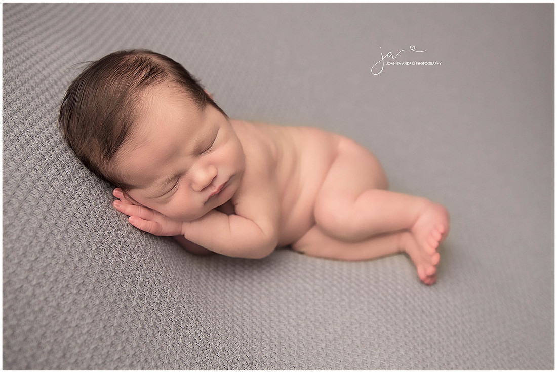 Baby Micah Side Laying Pose
