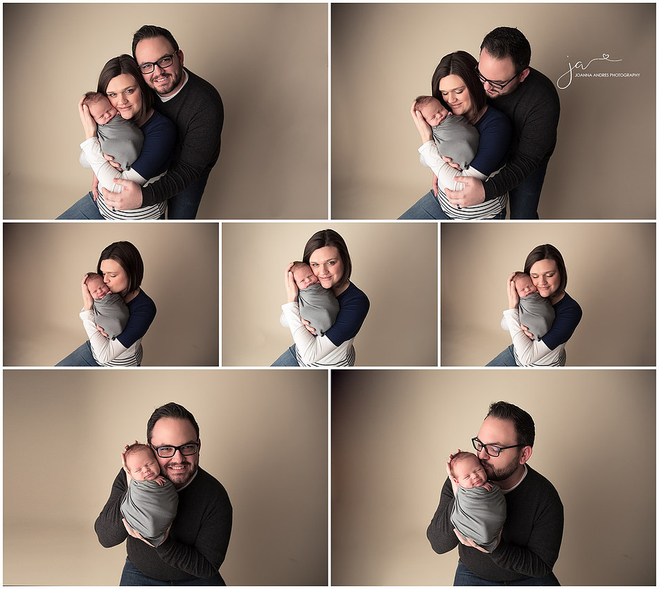 Newborn Baby Collage with Parents