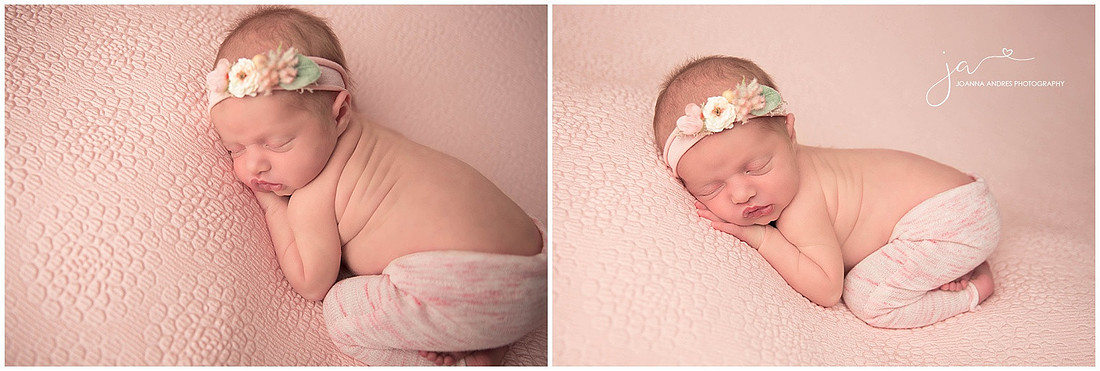 Baby Payton in Pinks Bum Up Pose