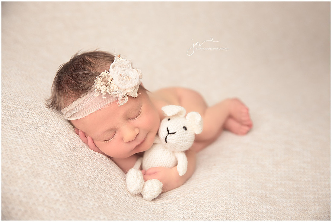 Baby Savannah Side Laying Pose