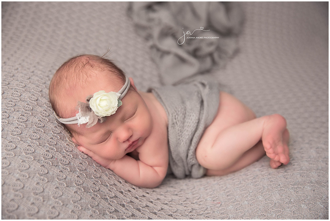 Baby Girl in Grays