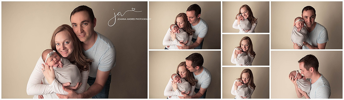 Parent Poses with newborn baby