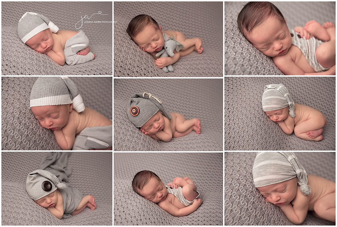 Baby Boy in Grays Collage