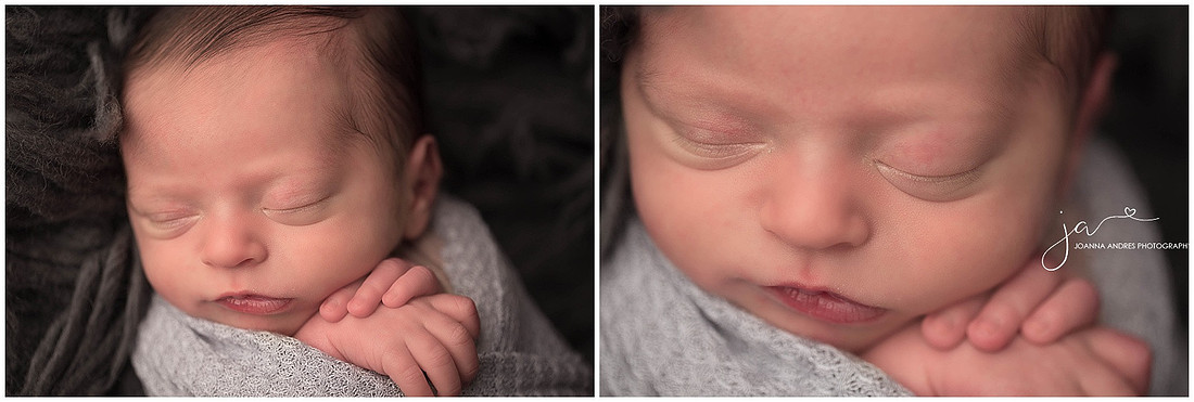 Collage of Close Up of Baby Boy