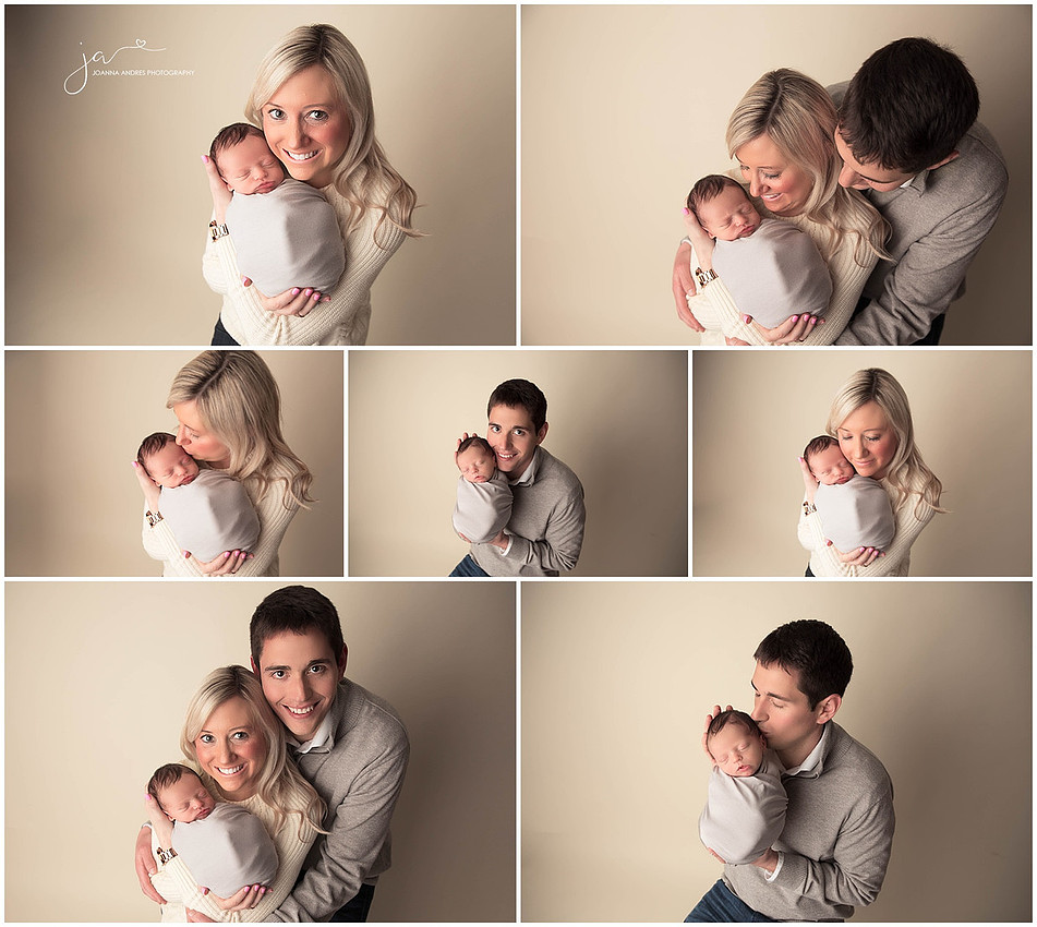 Baby Boy with Parents Collage