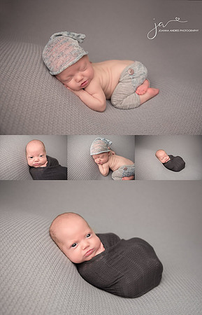 Newborn Boy Collage with grays and light blues